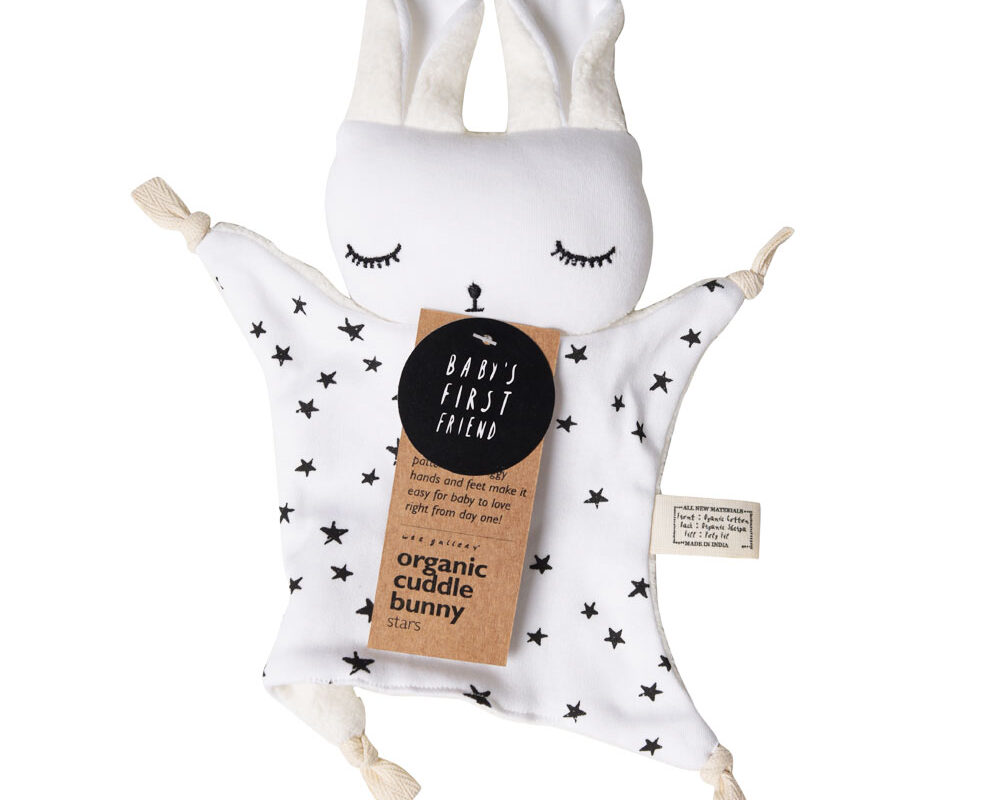 Doudou plat Lapin - Etoiles