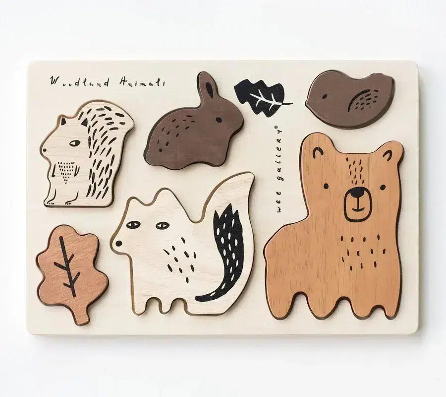 Puzzle en bois - Animaux de la forêt